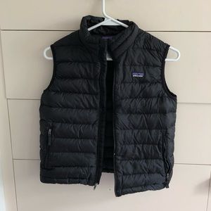 Kids Black Patagonia Vest